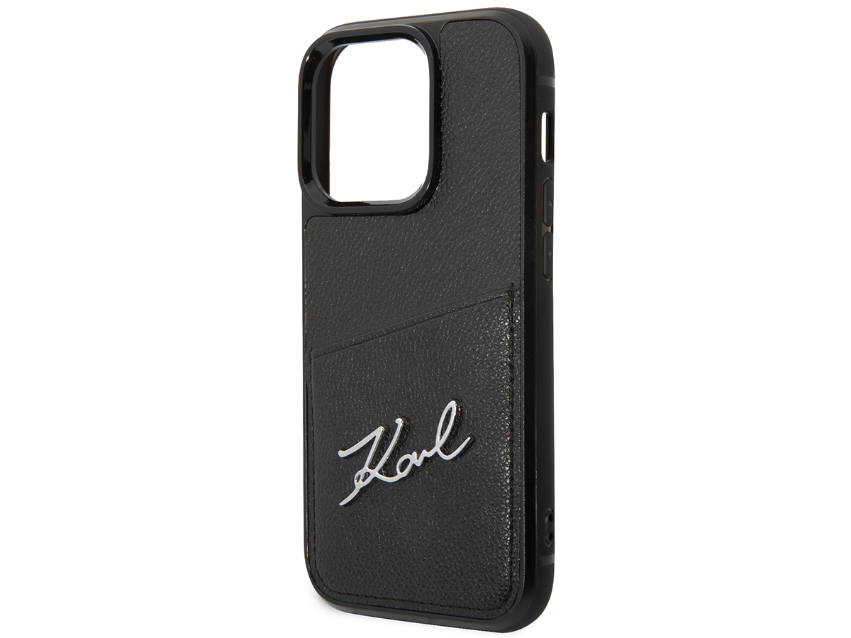 Karl Lagerfeld Signature Card Case - iPhone 14 Pro hoesje