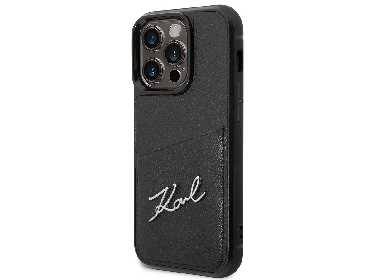 Karl Lagerfeld Signature Card Case - iPhone 14 Pro hoesje