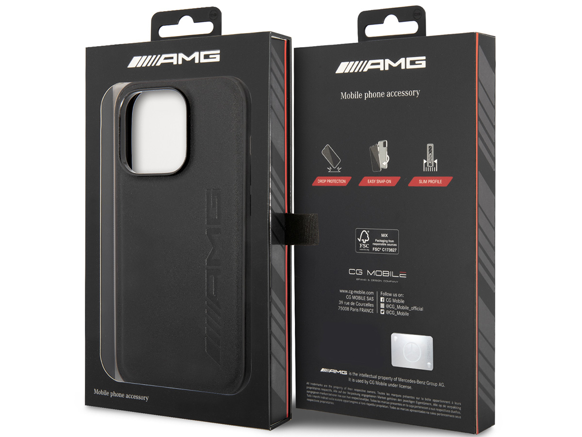 Mercedes-AMG Debossed Logo Case - iPhone 14 Pro hoesje