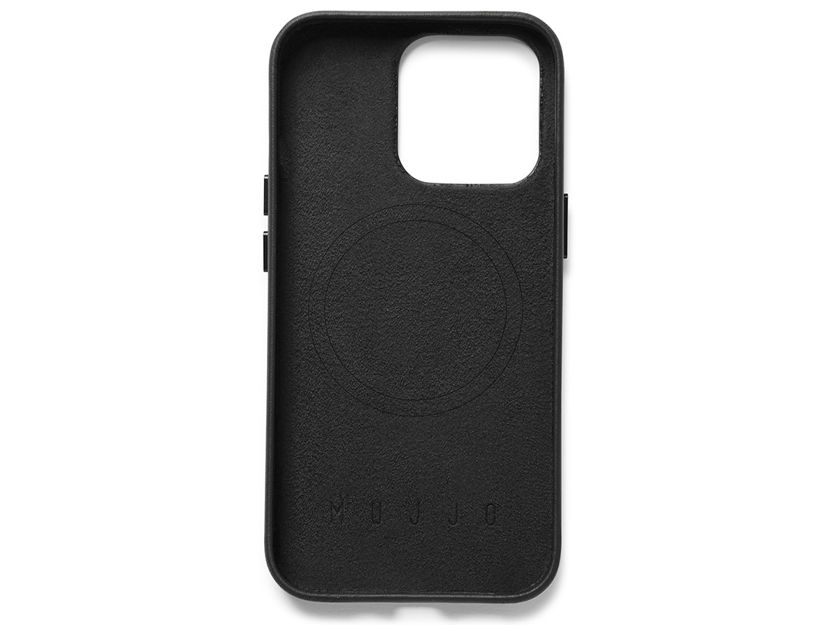 Mujjo Full Leather Case MagSafe Black - iPhone 14 Pro Hoesje Leer