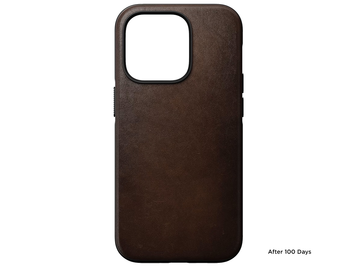 Nomad Modern Leather Case Bruin - iPhone 14 Pro hoesje