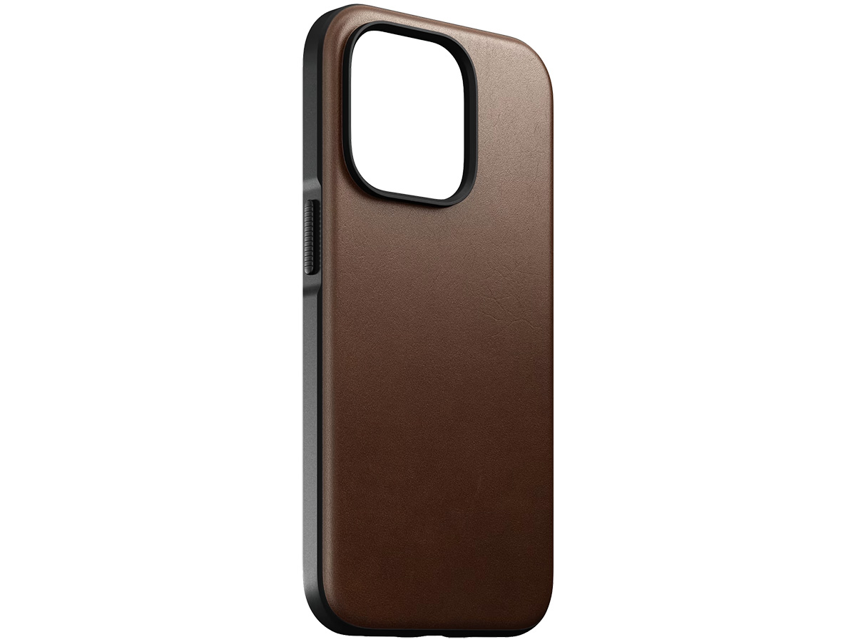 Nomad Modern Leather Case Bruin - iPhone 14 Pro hoesje