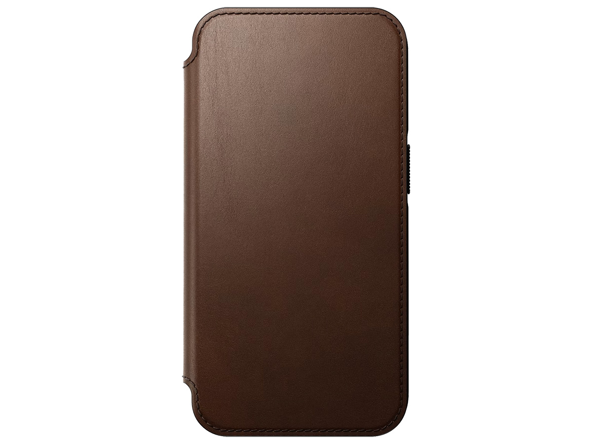 Nomad Modern Leather Folio Bruin - iPhone 14 Pro hoesje