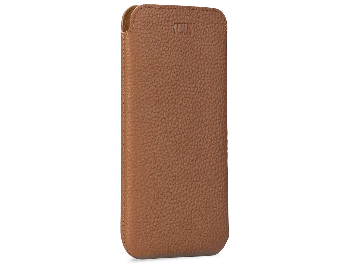 Sena Ultraslim Sleeve Cognac Leer - iPhone 14/14 Pro hoesje