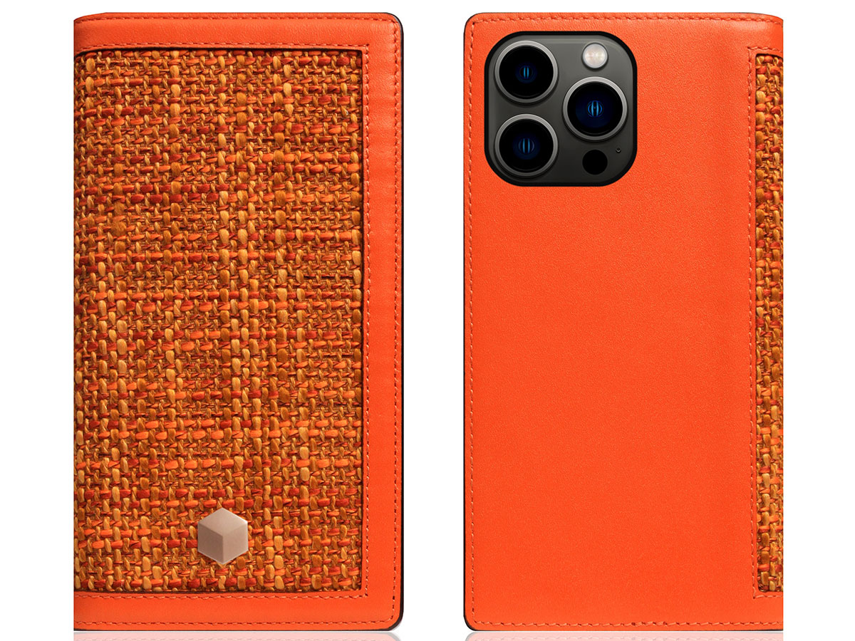 SLG Design D5 CSL Oranje Leer - iPhone 14 Pro hoesje