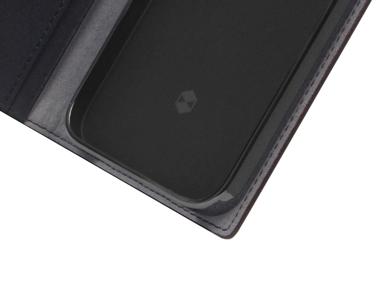 SLG Design D5 CSL Zwart Leer - iPhone 14 Pro hoesje