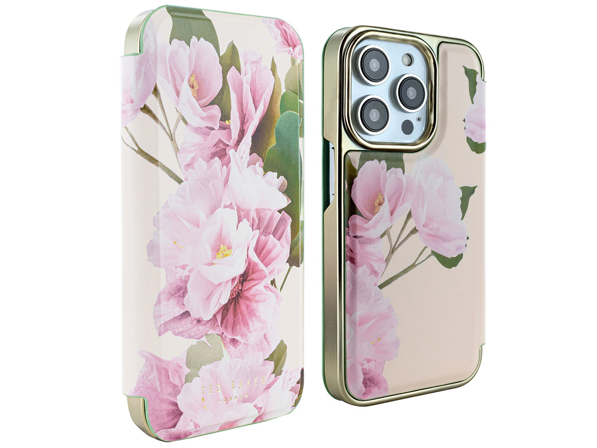 Ted Baker Lirion Mirror Folio Case - iPhone 14 Pro Hoesje