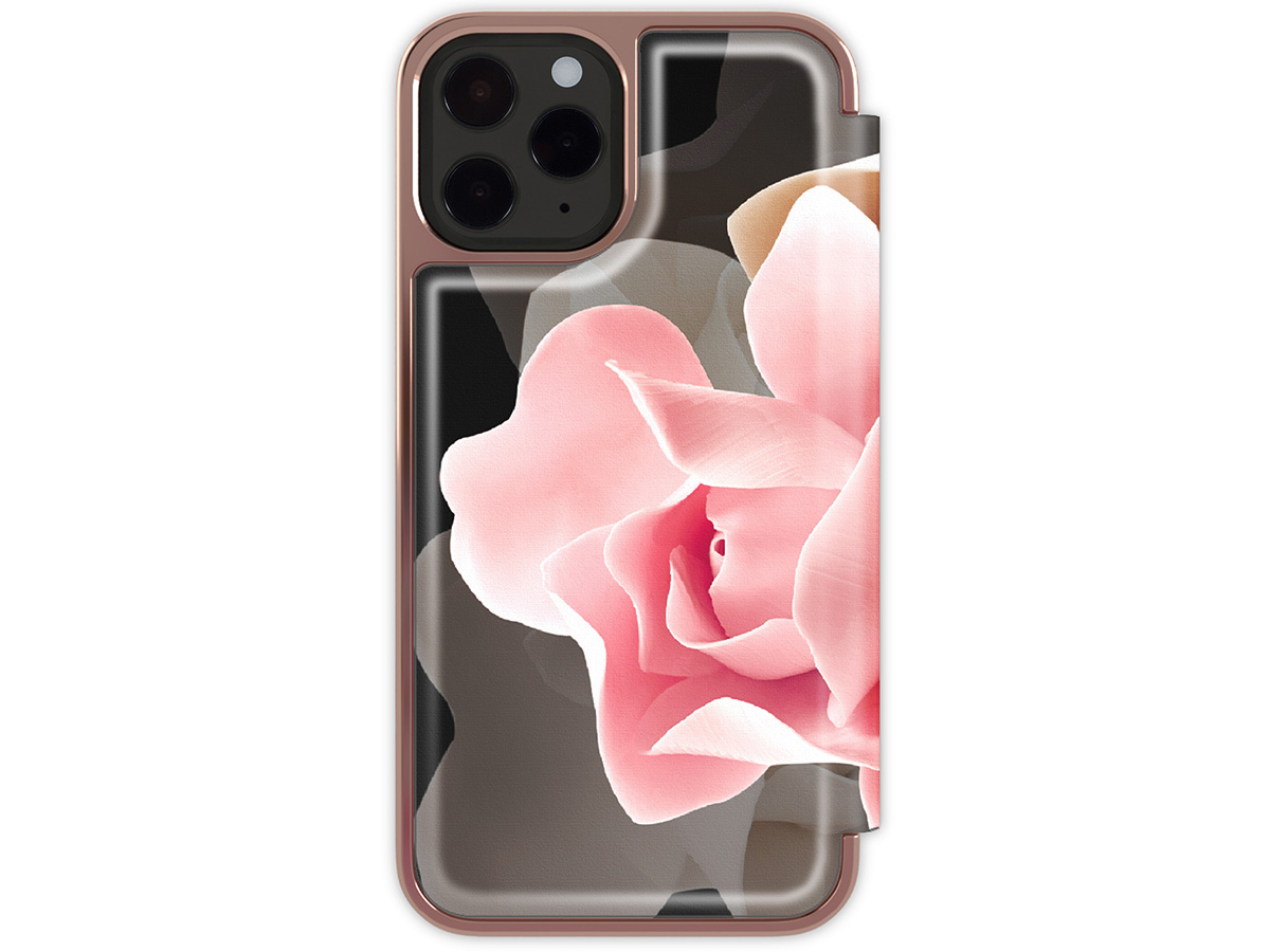 Ted Baker Porcelain Rose Mirror Folio Case - iPhone 14 Pro hoesje