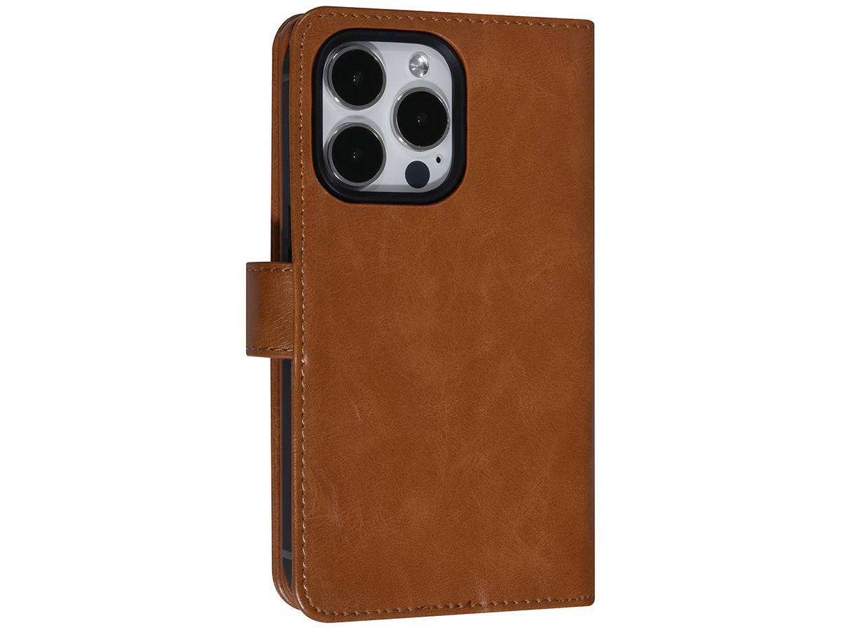 Uniq True Wallet XXL Case Cognac - iPhone 14 Pro hoesje