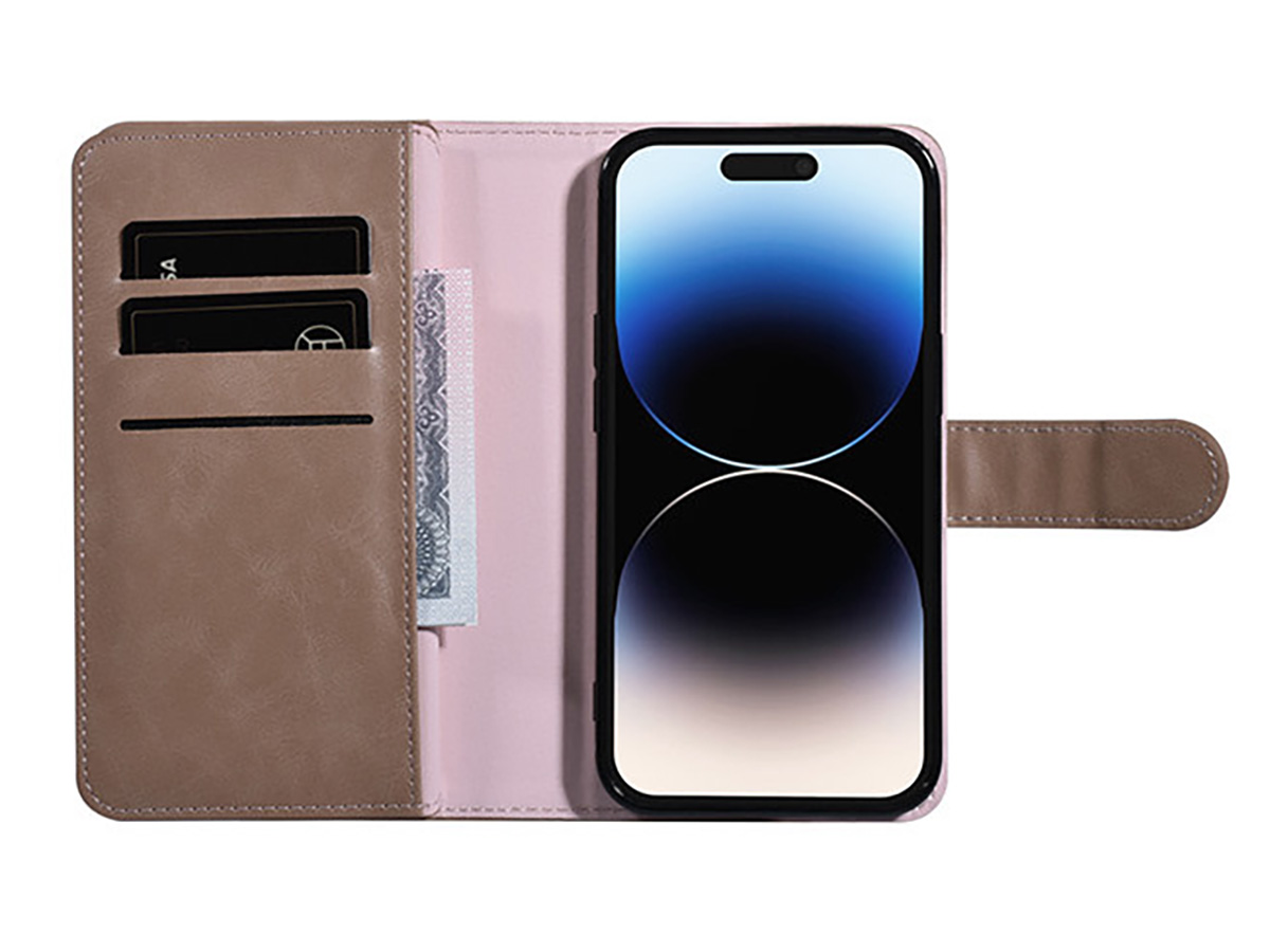 Uniq True Wallet XXL Case Roze - iPhone 14 Pro hoesje