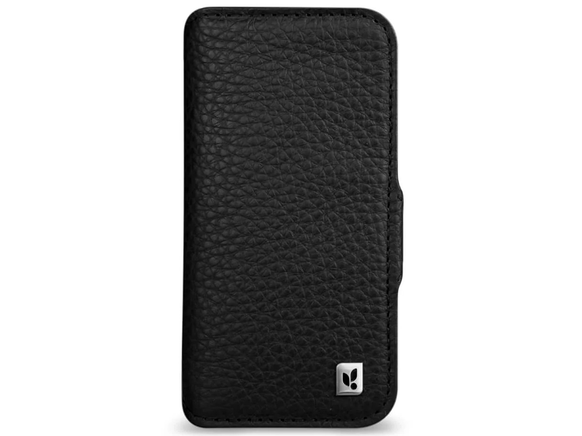 Vaja Wallet Leather Case MagSafe Zwart - iPhone 14 Pro Hoesje Leer