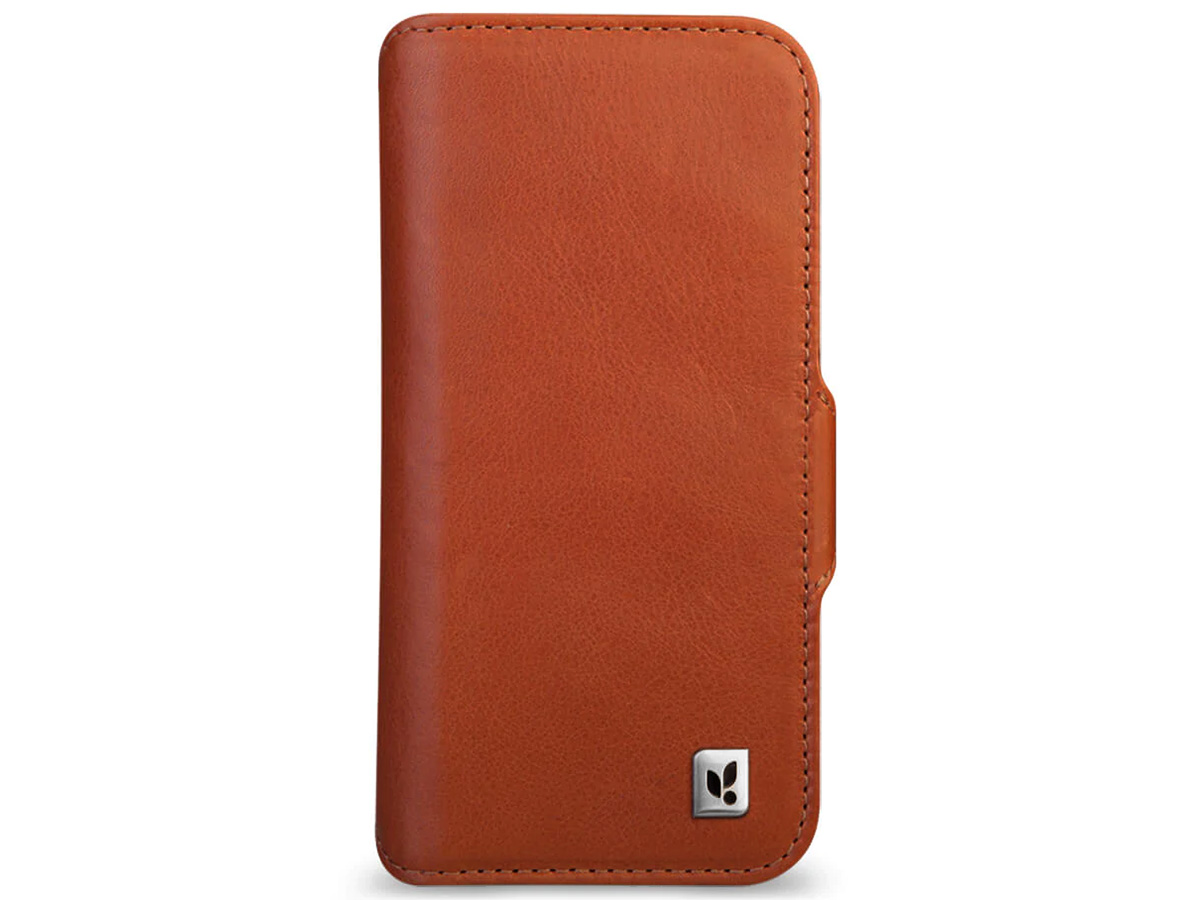 Vaja Wallet Leather Case MagSafe Cognac - iPhone 14 Pro Hoesje Leer