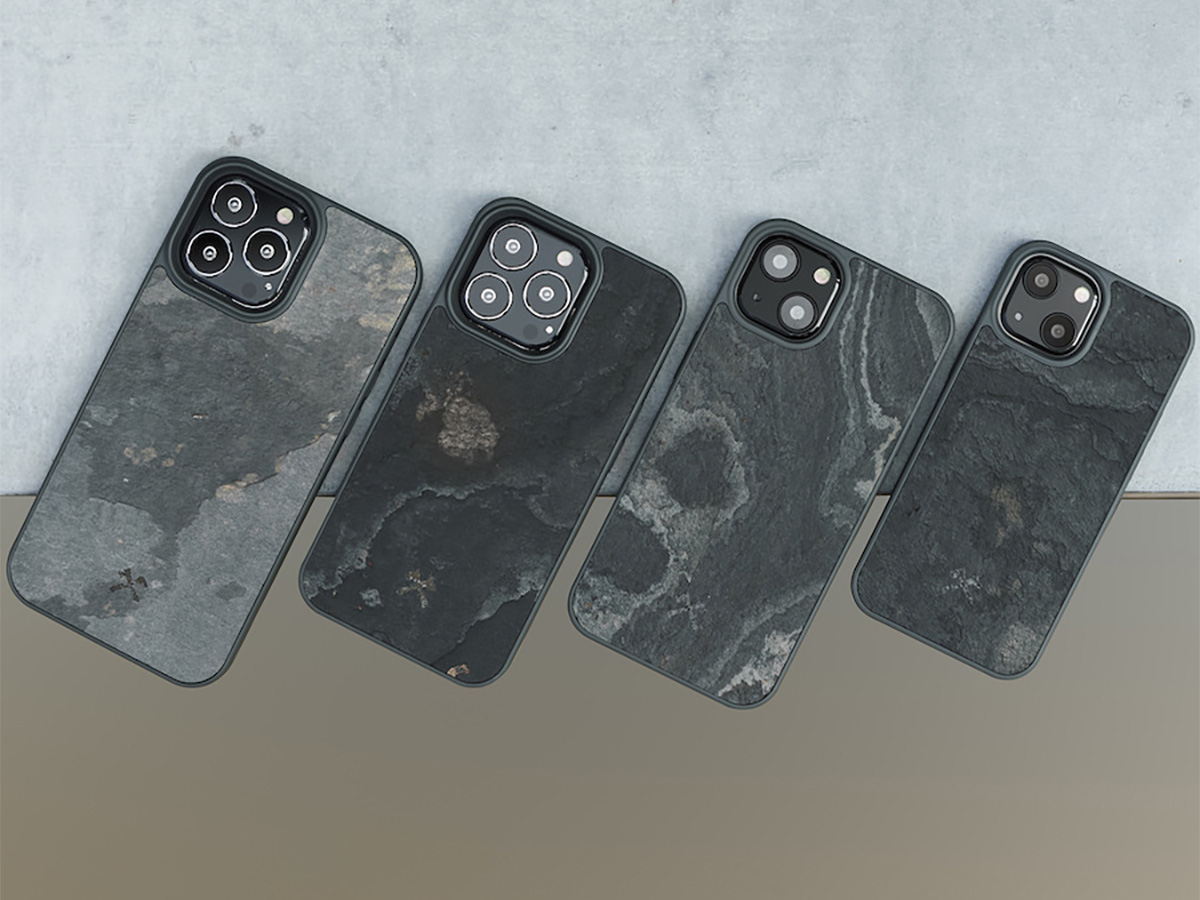 Woodcessories MagSafe Case Stone - iPhone 14 Pro hoesje van Steen