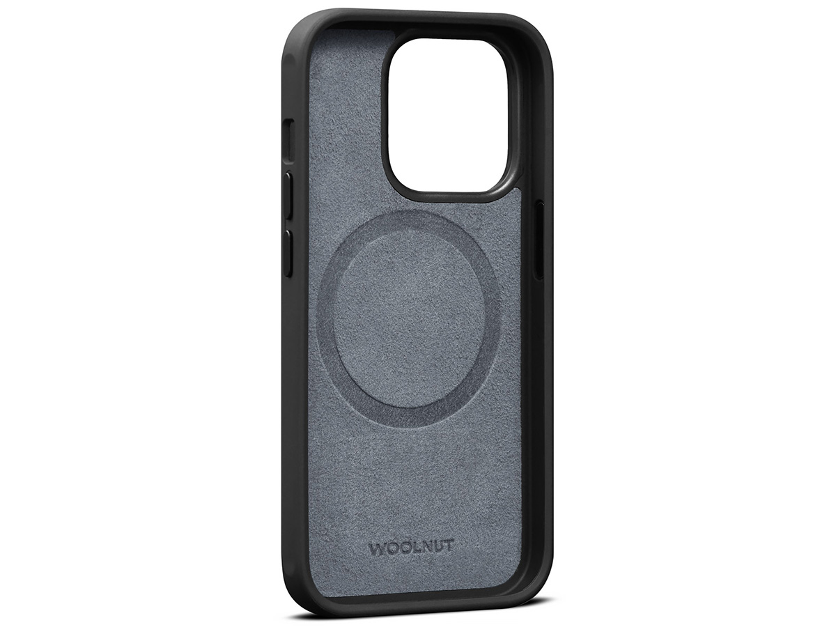 Woolnut Leather Case Groen - iPhone 14 Pro hoesje