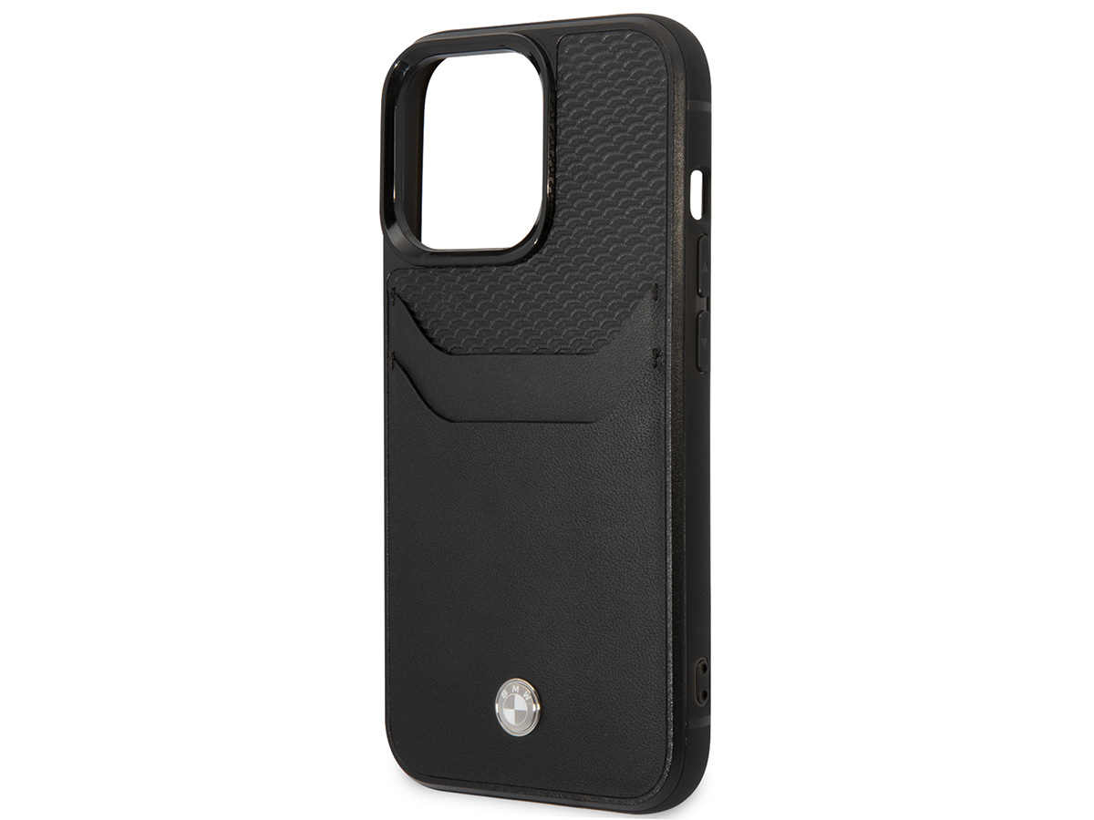 BMW Signature Leather Card Case - iPhone 14 Pro Max hoesje