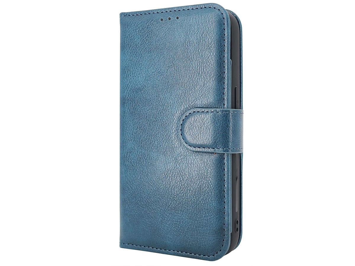 CaseMania 2in1 Magnetic XL Bookcase Blauw - iPhone 14 Pro Max Hoesje
