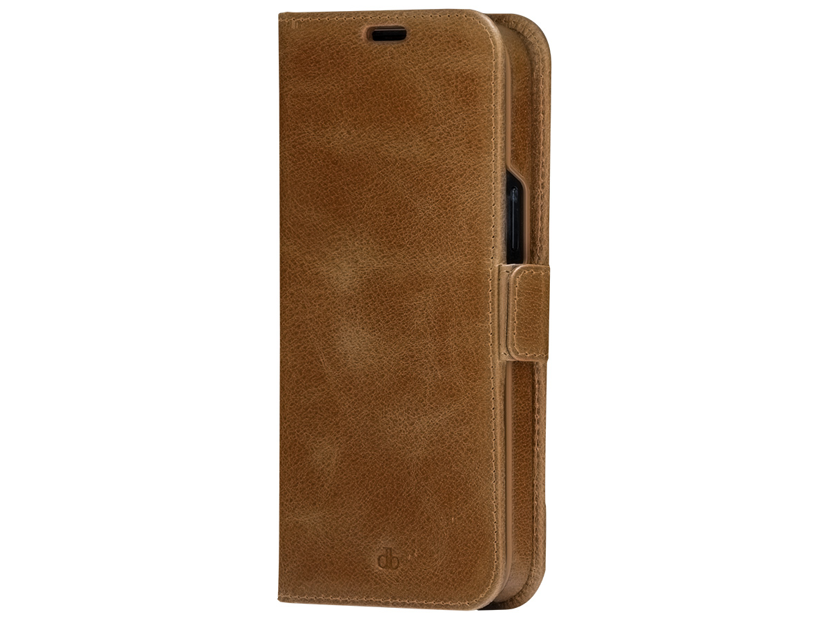 dbramante1928 Lynge 2in1 Case Tan - Leren iPhone 14 Pro Max Hoesje