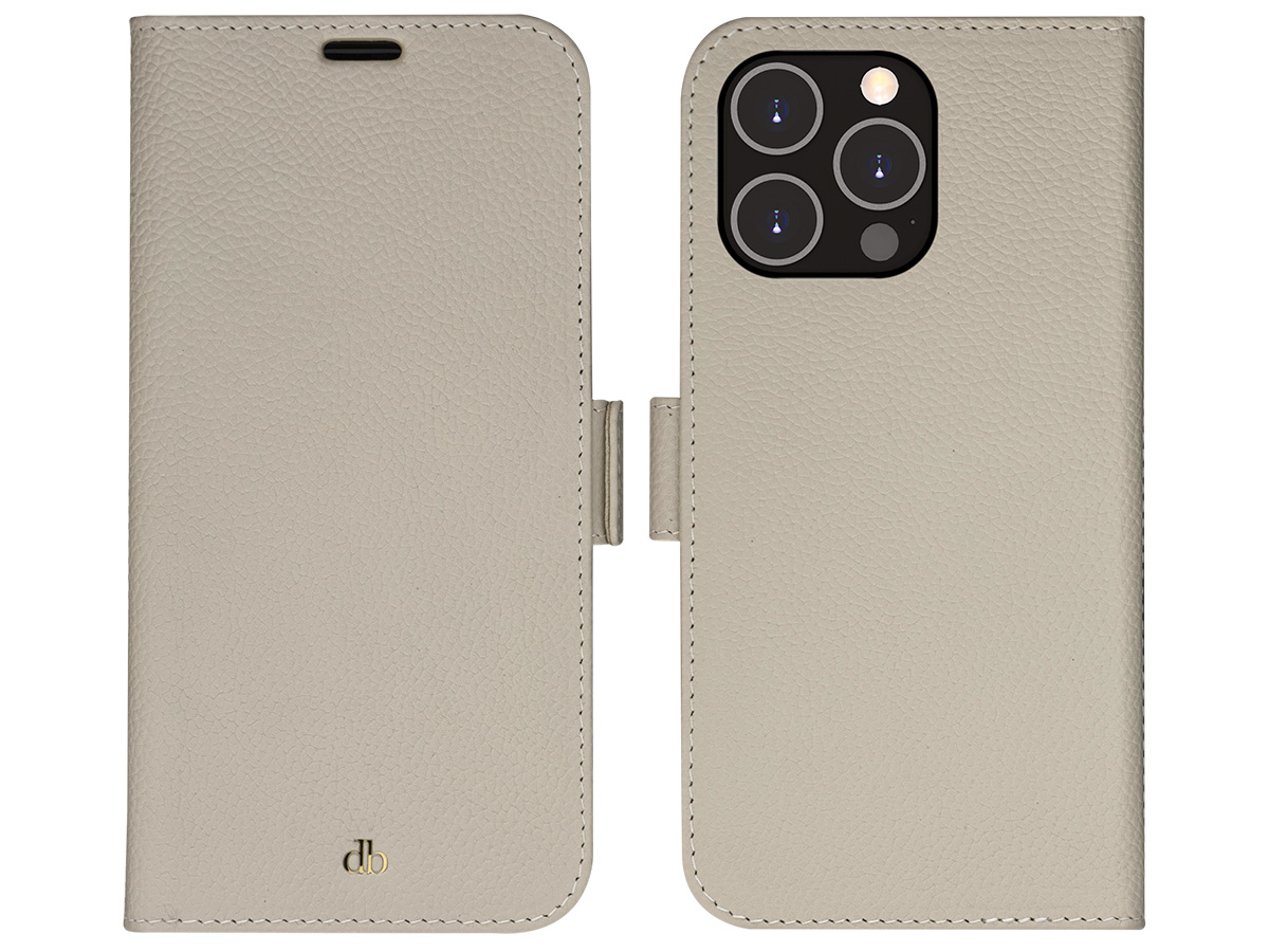 dbramante1928 New York 2in1 Case Beige - iPhone 14 Pro Max Hoesje Leer