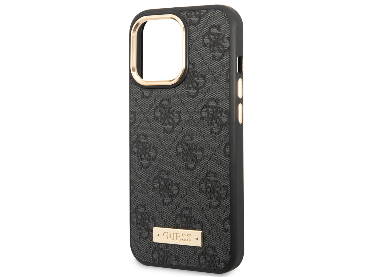 Guess 4G Monogram MagSafe Case Grijs - iPhone 14 Pro Max hoesje