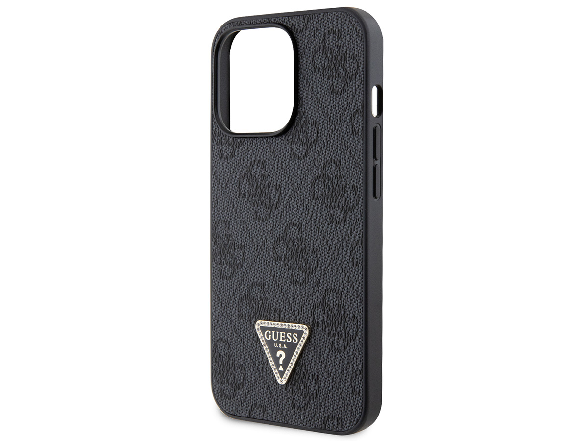 Guess 4G Monogram Necklace Case Grijs - iPhone 14 Pro Max hoesje