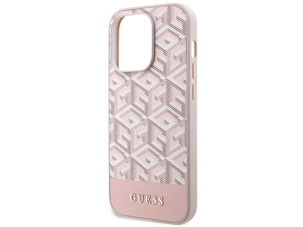 Guess G-Cube MagSafe Case Roze - iPhone 14 Pro Max hoesje