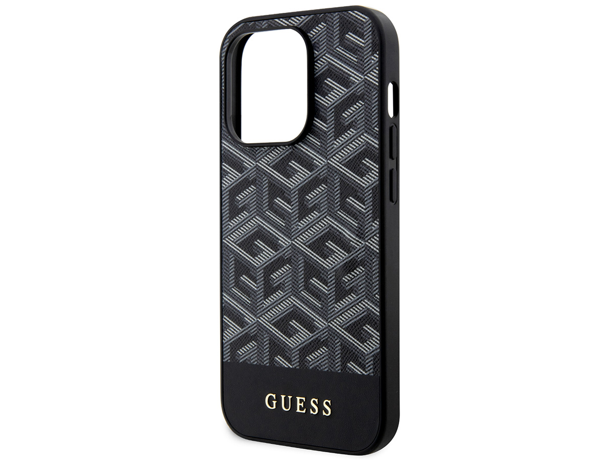 Guess G-Cube MagSafe Case Zwart - iPhone 14 Pro Max hoesje