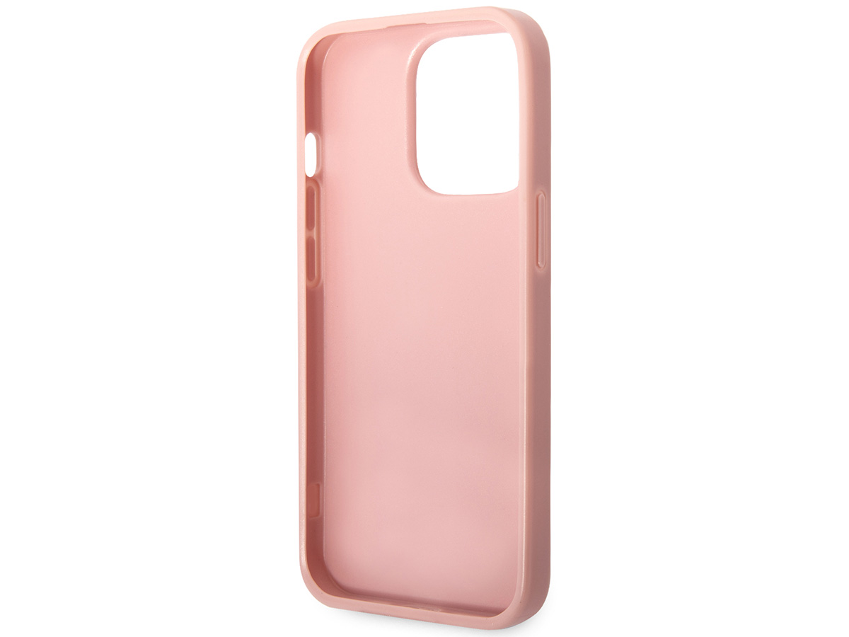 Guess Glitter TPU Case Roze - iPhone 14 Pro Max hoesje