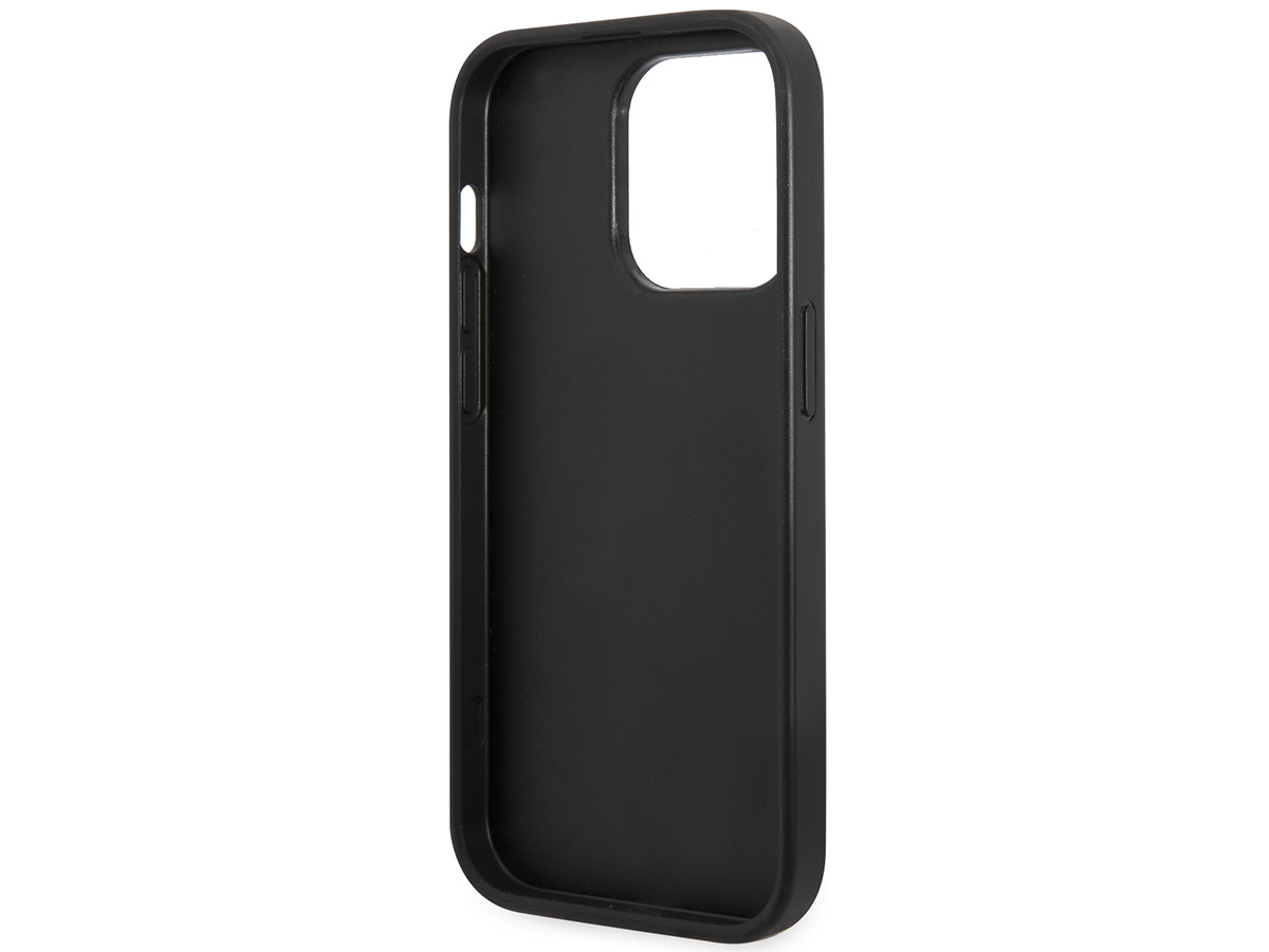 Guess Glitter TPU Case Zwart - iPhone 14 Pro Max hoesje