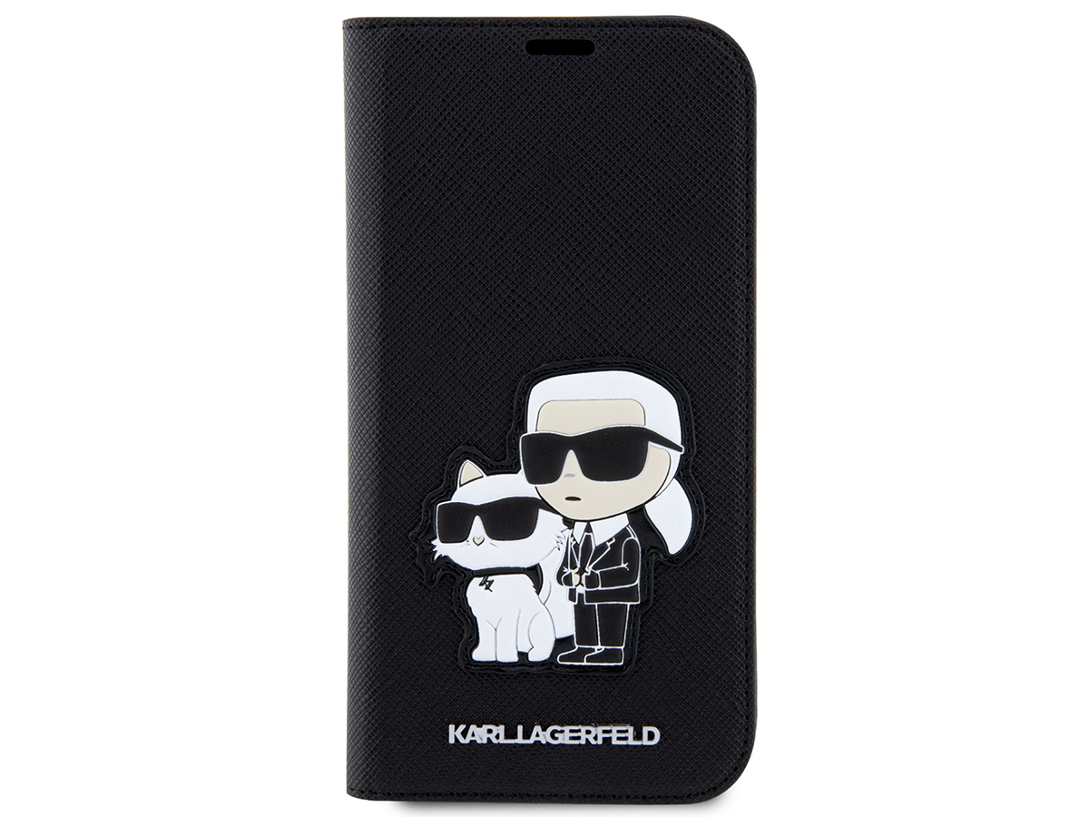 Karl Lagerfeld Ikonik Duo Bookcase - iPhone 14 Pro Max hoesje