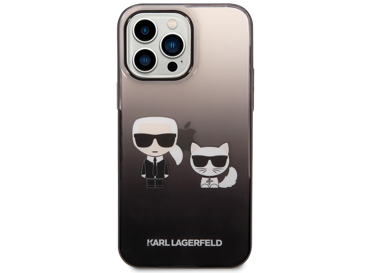 Karl Lagerfeld Ikonik Duo Case Zwart - iPhone 14 Pro Max hoesje