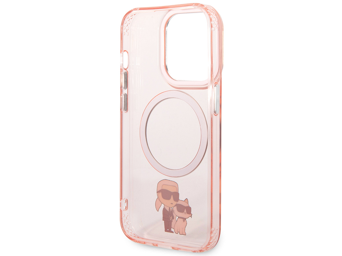 Karl Lagerfeld Ikonik Duo MagSafe Case Roze - iPhone 14 Pro Max hoesje