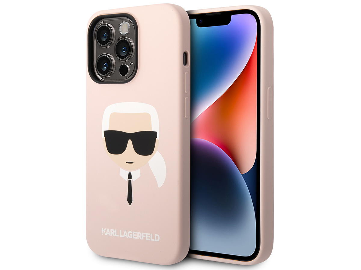 Karl Lagerfeld Ikonik MagSafe Case Roze - iPhone 14 Pro Max hoesje