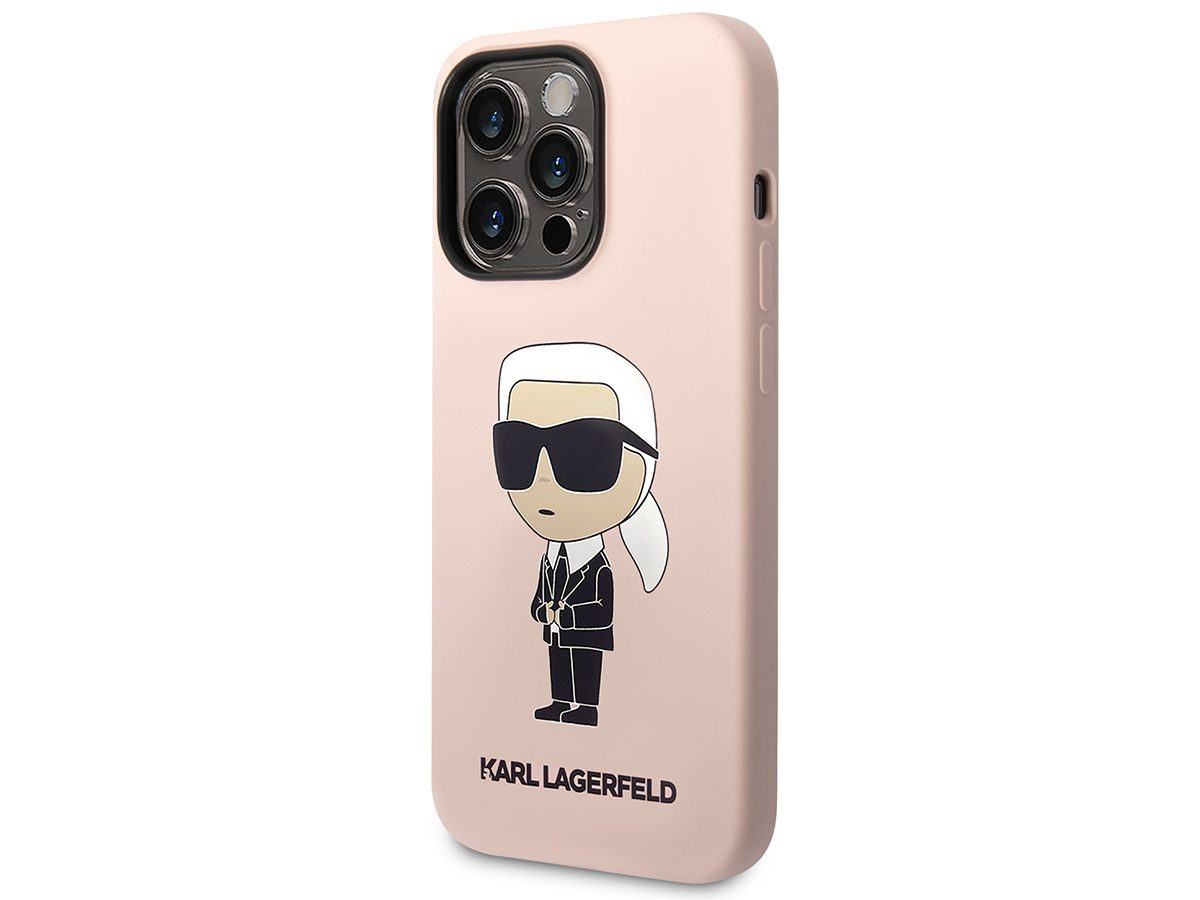 Karl Lagerfeld Ikonik Karl MagSafe Case Roze - iPhone 14 Pro Max hoesje