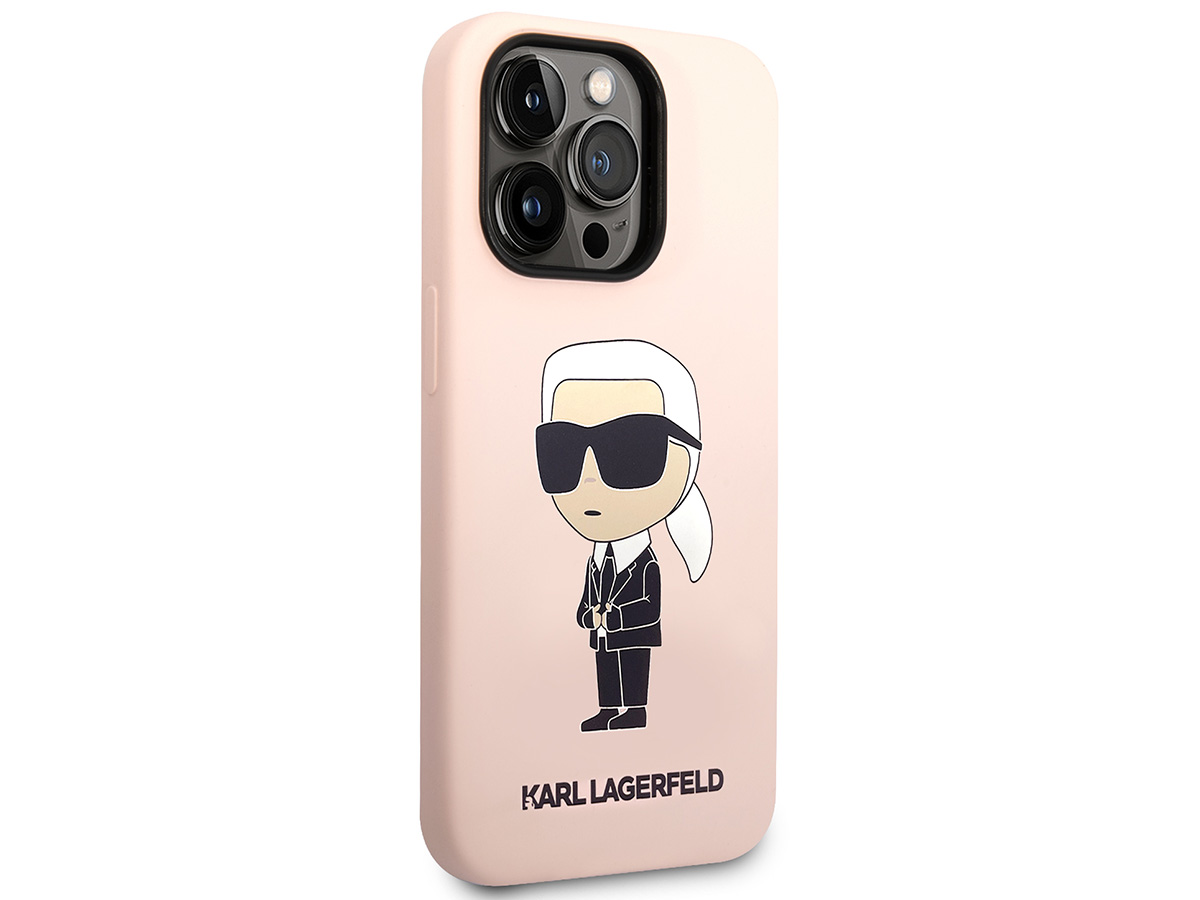Karl Lagerfeld Ikonik Karl MagSafe Case Roze - iPhone 14 Pro Max hoesje