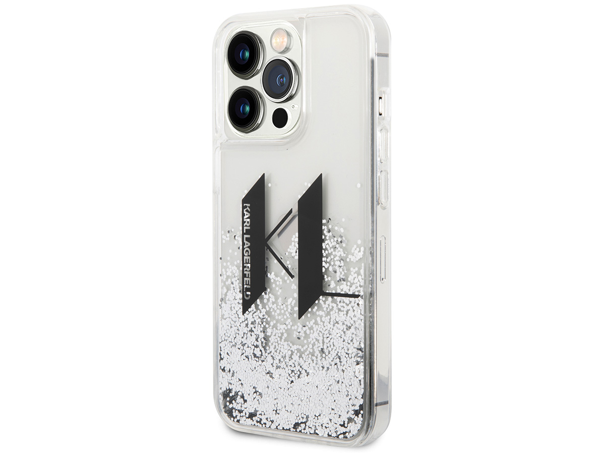 Karl Lagerfeld Monogram Liquid Case - iPhone 14 Pro Max hoesje