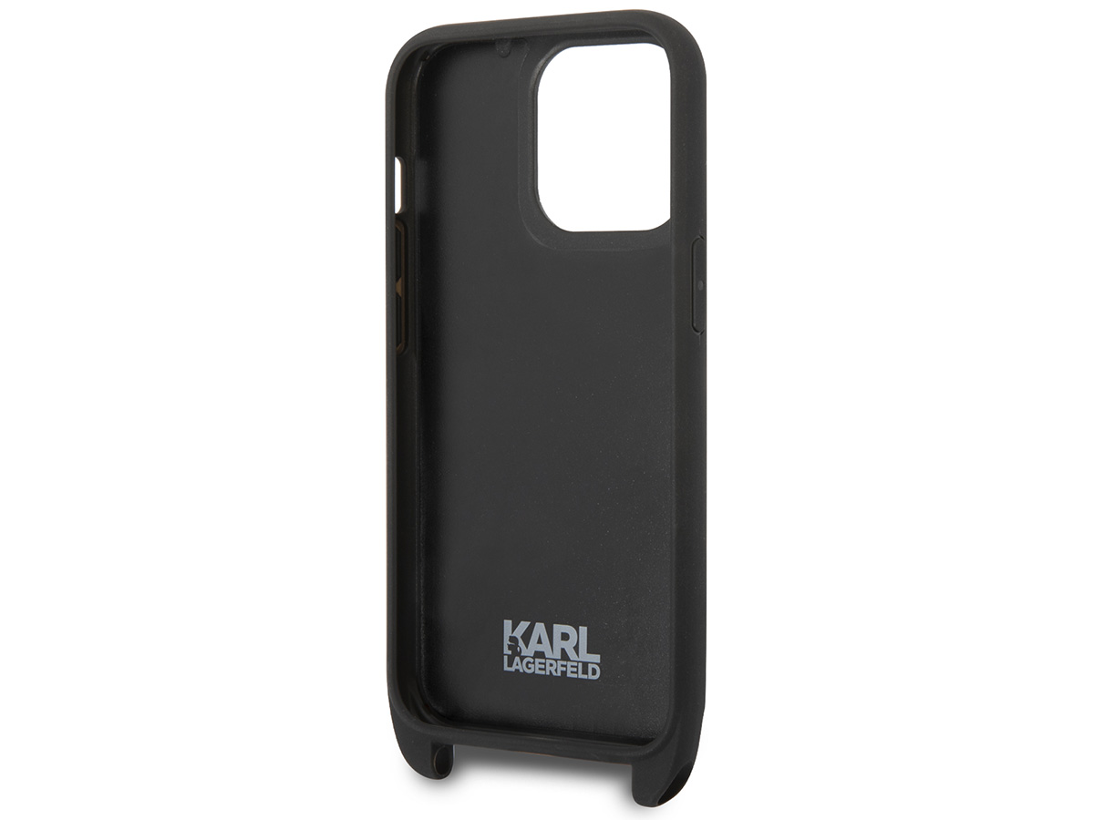 Karl Lagerfeld Monogram Necklace Case - iPhone 14 Pro Max hoesje