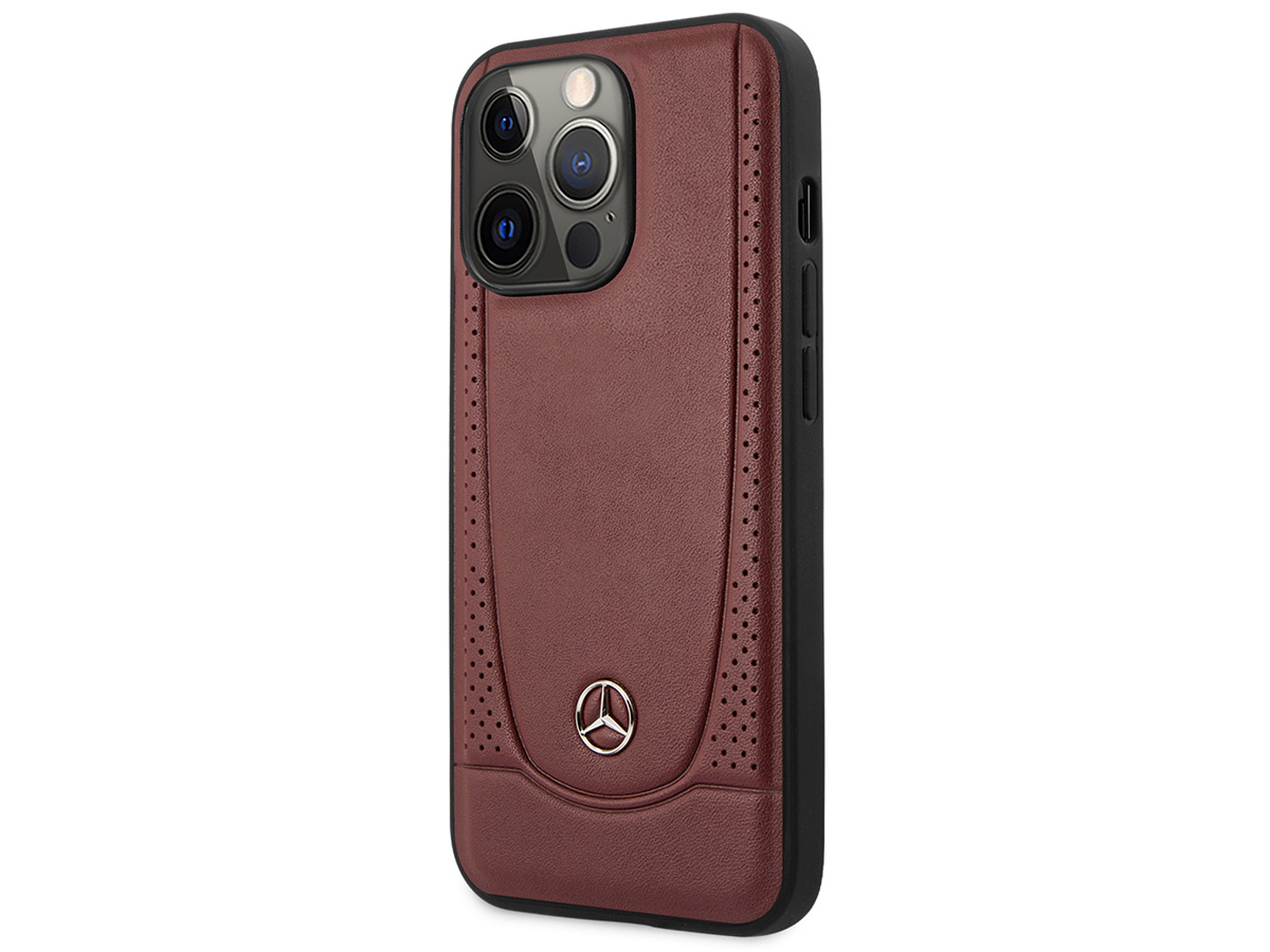 Mercedes-Benz Urban Leather Case Rood - iPhone 14 Pro Max hoesje