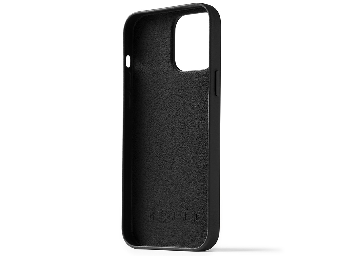 Mujjo Full Leather Case MagSafe Black - iPhone 14 Pro Max Hoesje Leer