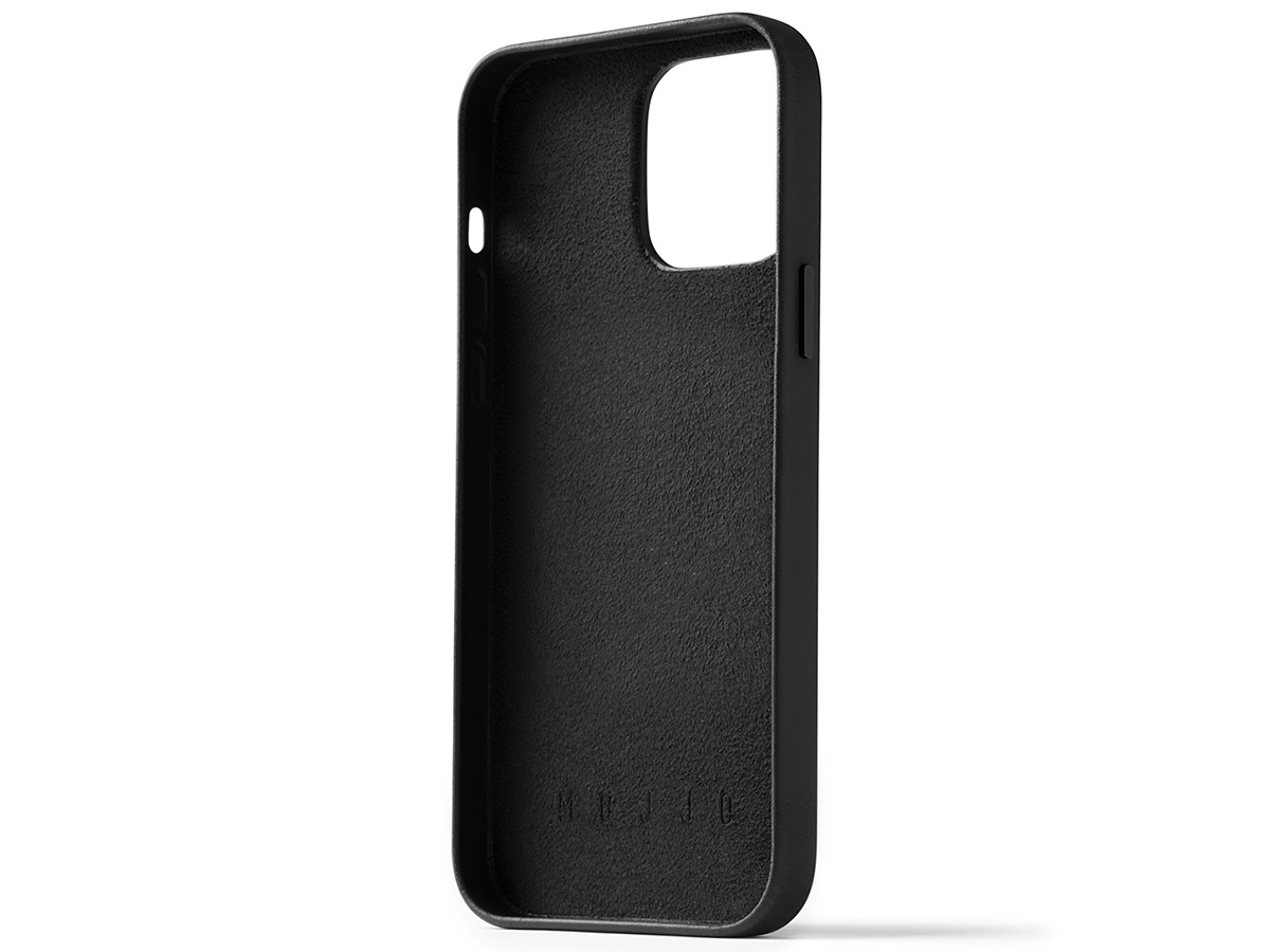 Mujjo Full Leather Wallet Case Black - iPhone 14 Pro Max Hoesje Leer