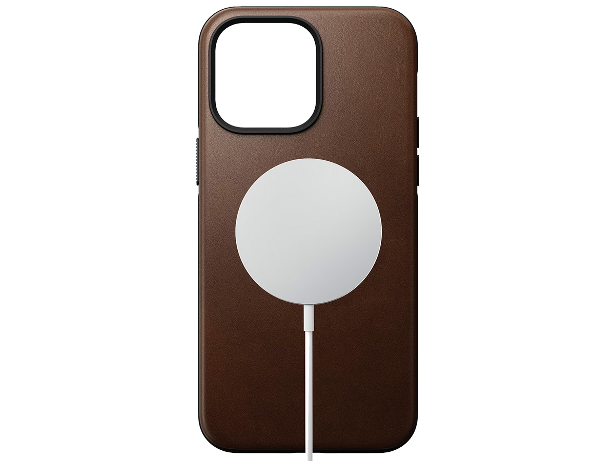 Nomad Modern Leather Case Bruin - iPhone 14 Pro Max hoesje