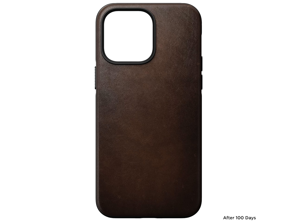 Nomad Modern Leather Case Bruin - iPhone 14 Pro Max hoesje