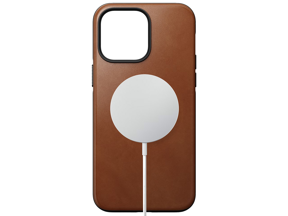 Nomad Modern Leather Case Cognac - iPhone 14 Pro Max hoesje