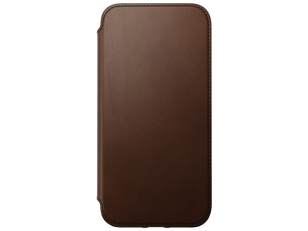 Nomad Modern Leather Folio Bruin - iPhone 14 Pro Max hoesje