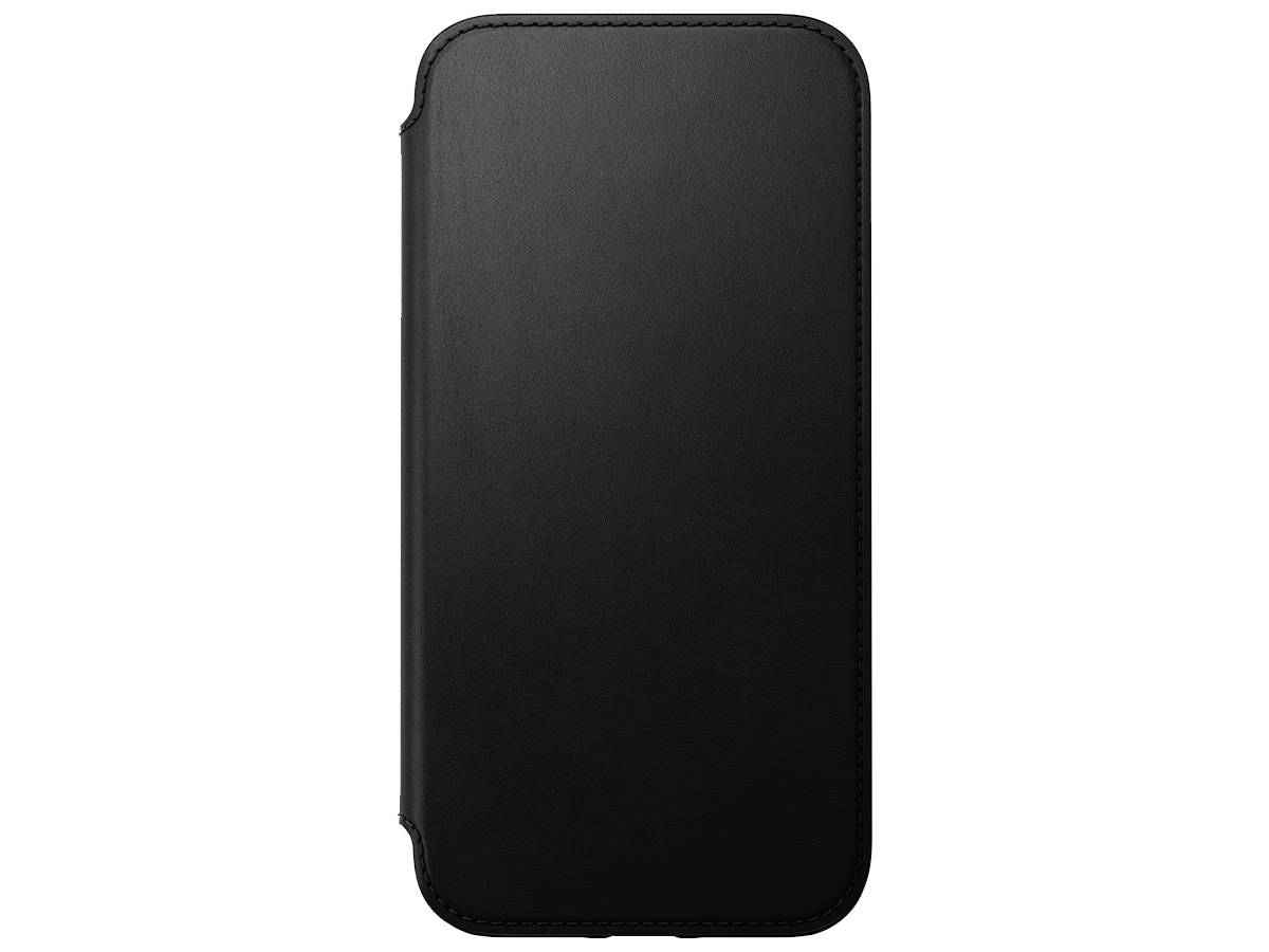 Nomad Modern Leather Folio Zwart - iPhone 14 Pro Max hoesje