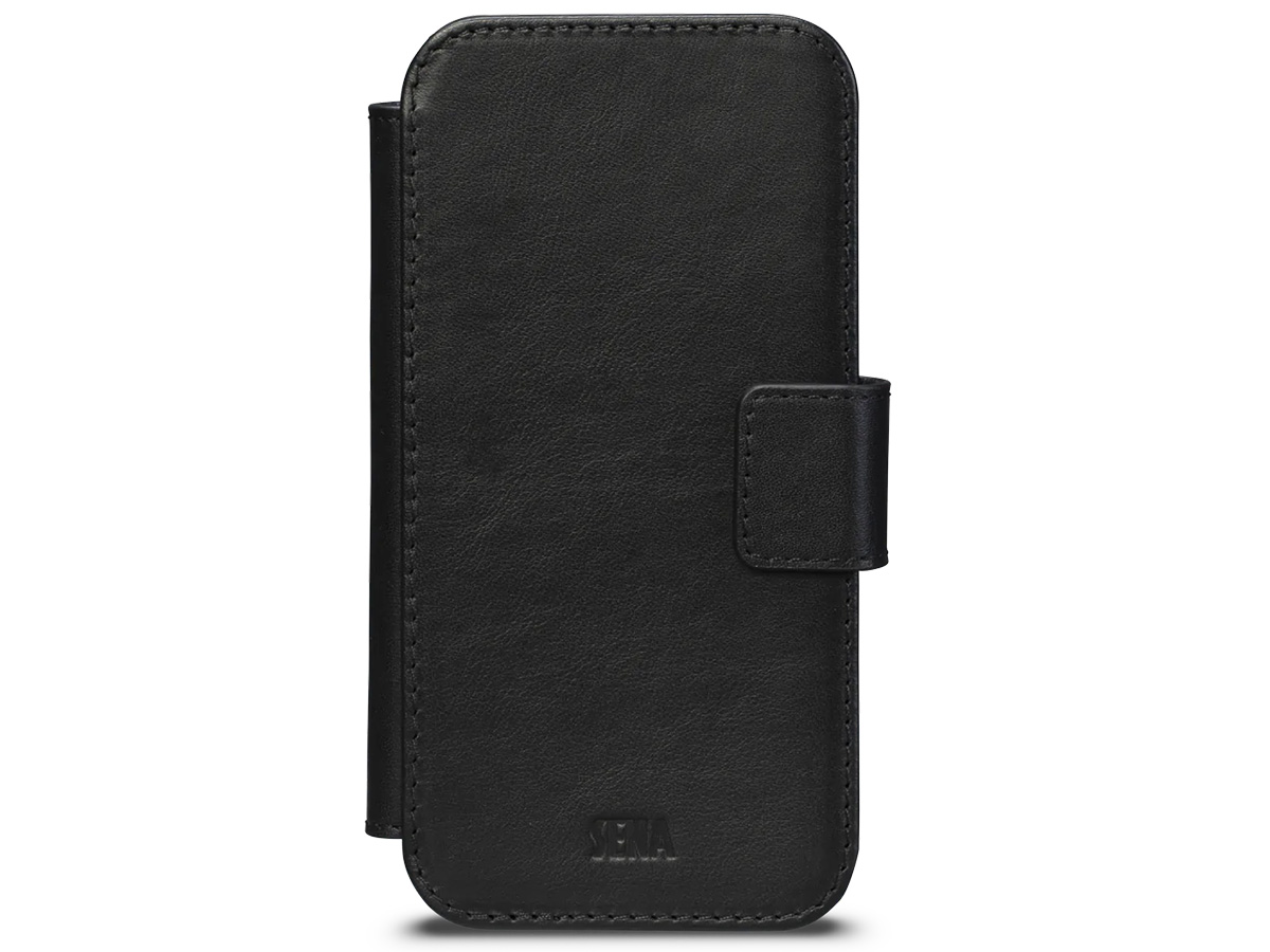 Sena 2in1 WalletBook Case Zwart - iPhone 14 Plus Hoesje Leer