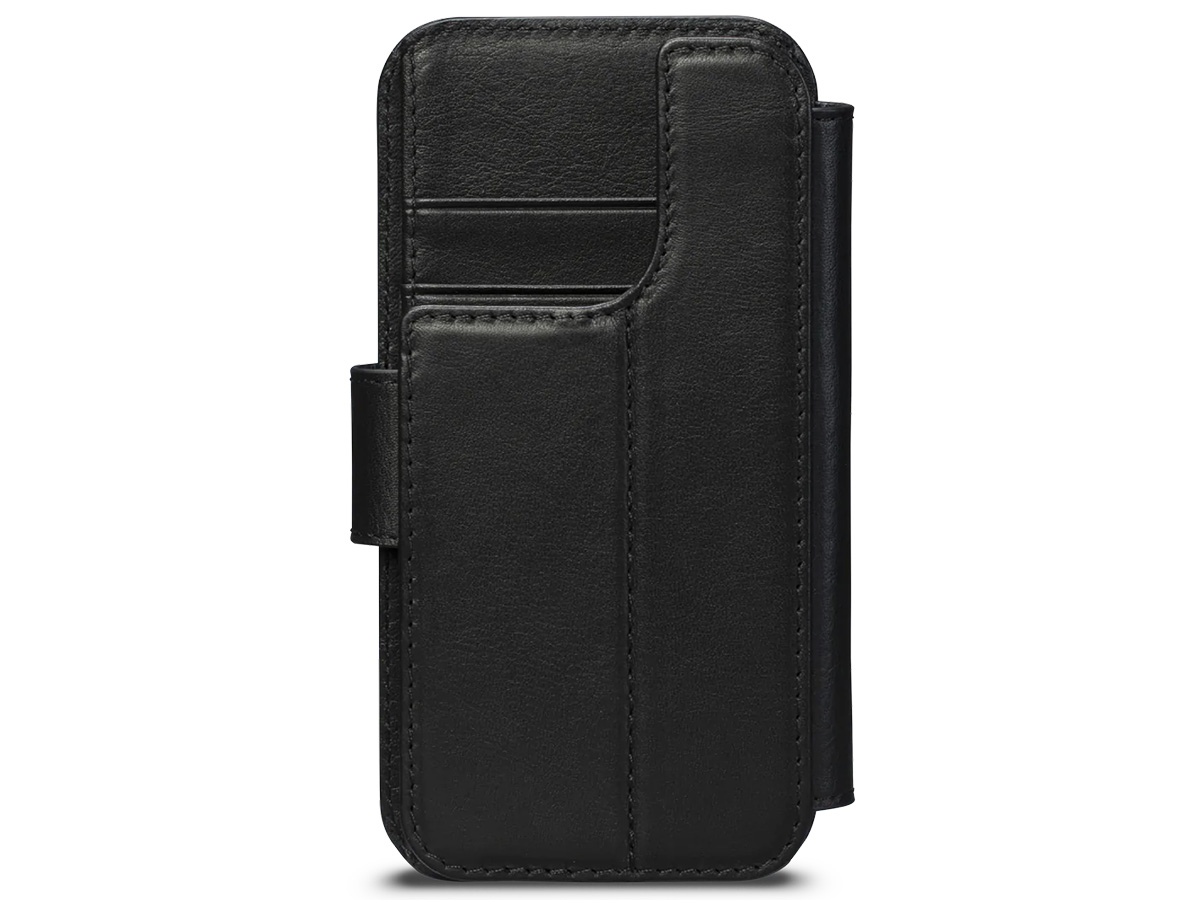 Sena Leather MagSafe Wallet Wrap Zwart - iPhone 14 Plus & 14 Pro Max