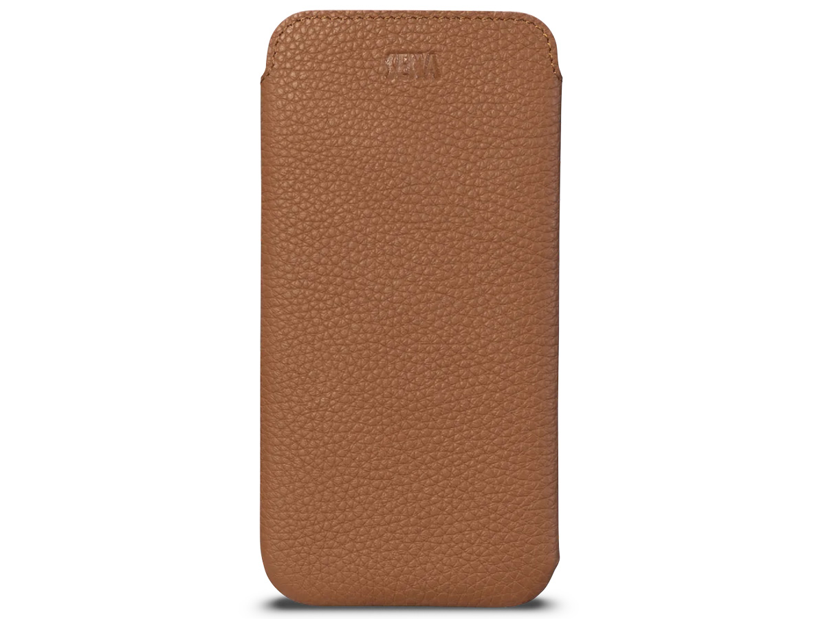 Sena Ultraslim Sleeve Cognac Leer - iPhone 14 Plus/14 Pro Max hoesje