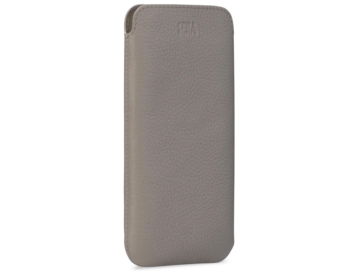 Sena Ultraslim Sleeve Taupe Leer - iPhone 14 Plus/14 Pro Max hoesje