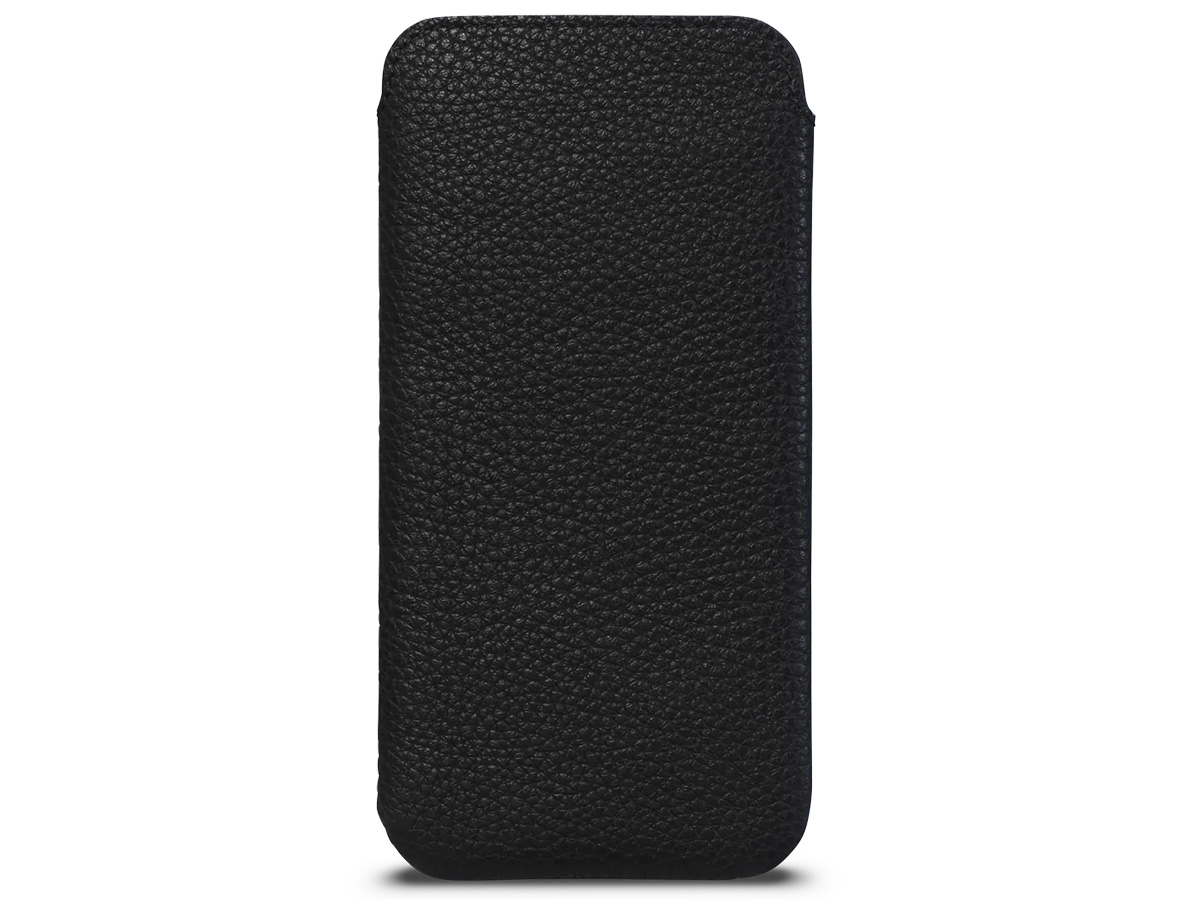 Sena Ultraslim Sleeve Zwart Leer - iPhone 14 Plus/14 Pro Max hoesje