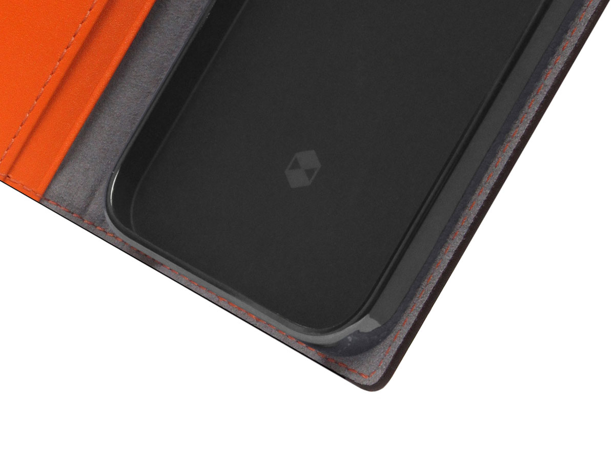 SLG Design D5 CSL Oranje Leer - iPhone 14 Pro Max hoesje